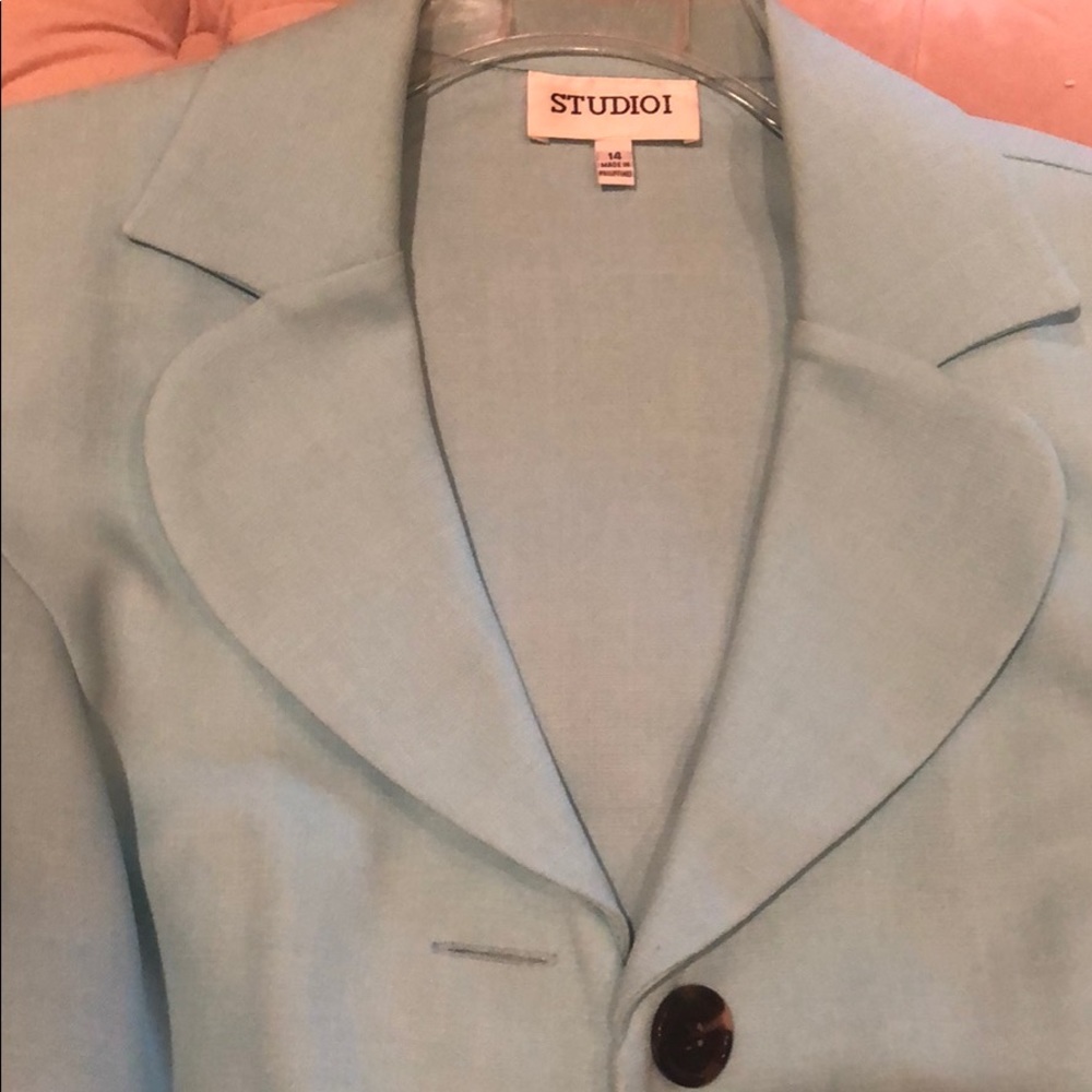 Tiffany Blue Jacket - Size 14 - Picture 3 of 6